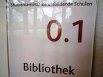Bild mit dem Türschild der Seminarbibliothek in Speyer